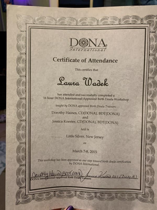 Laura Wadek — doula training — photo 1