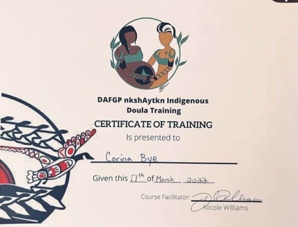 Bye, Corina — doula training — photo 2