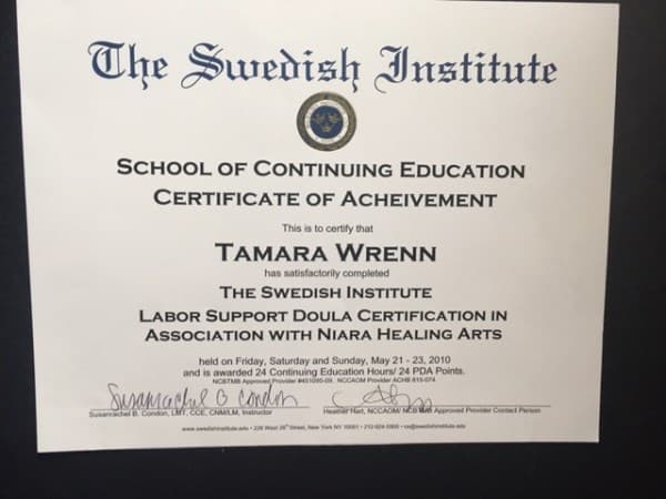 Tamara Wrenn — doula training — photo 2