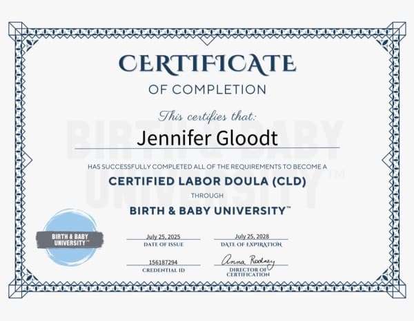 Gloodt, Jennifer — doula training — photo 5