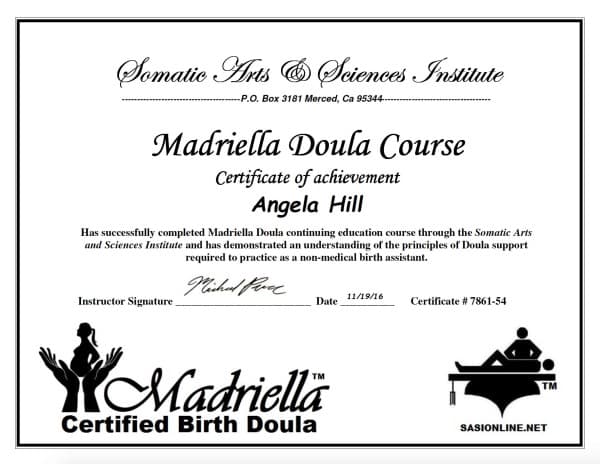 Hill, Annie — doula training — photo 1