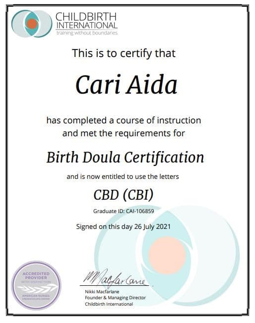 Cari Aida — doula training — photo 3