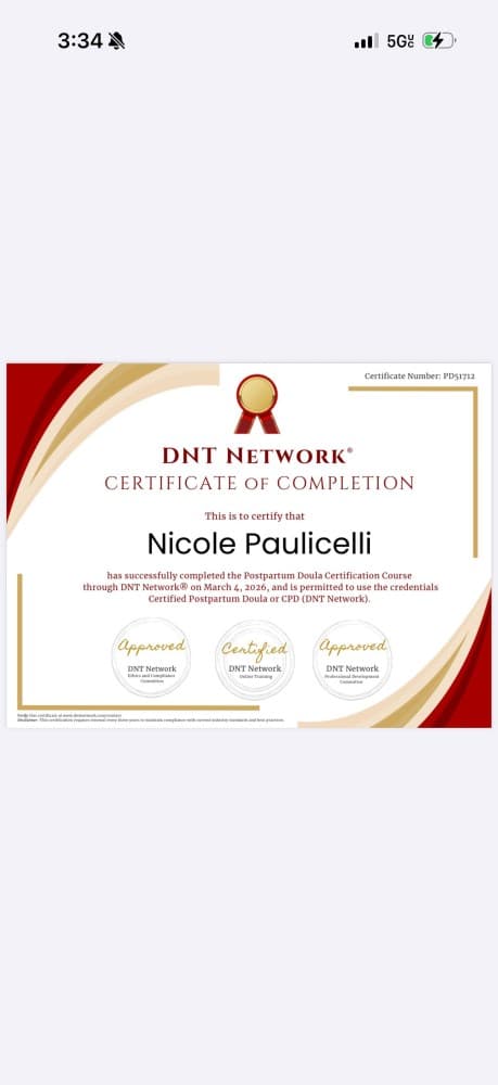 Nicole Paulicelli — doula training — photo 4