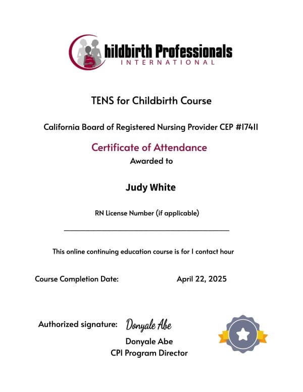 Cddona, Judy — doula training — photo 3