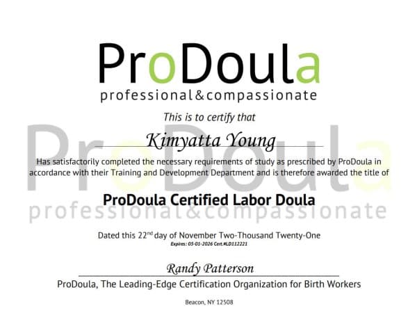 Young, Kimyatta — doula training — photo 2
