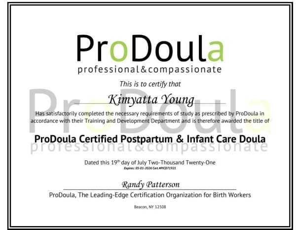 Young, Kimyatta — doula training — photo 1