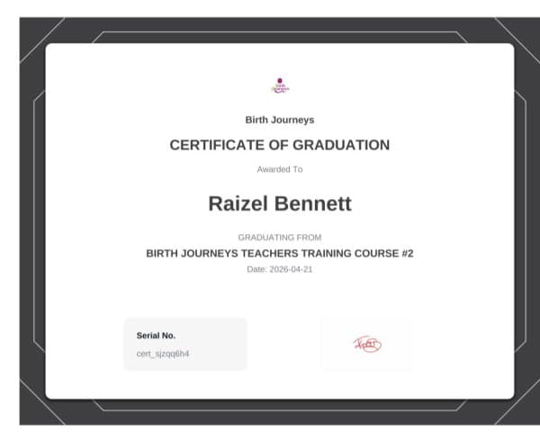 Bennett, Raizel — doula training — photo 2