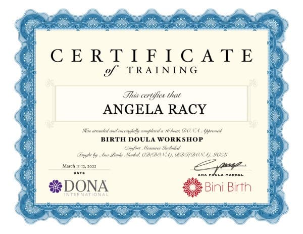 Angela Racy — doula training — photo 4