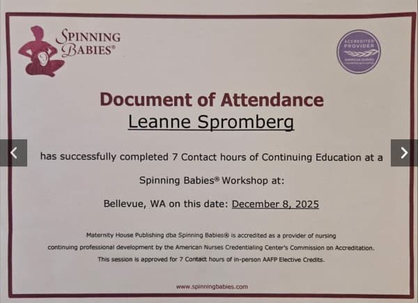 Leanne Spromberg — doula training — photo 1