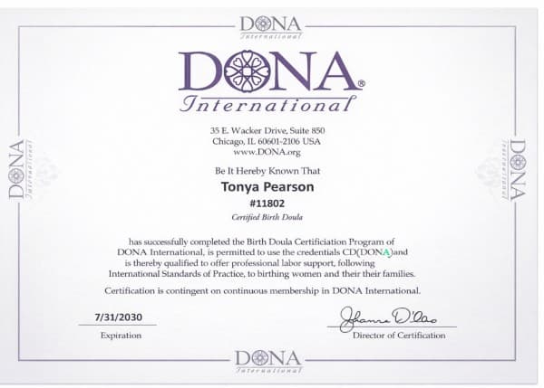 Cddona, Tonya — doula training — photo 3
