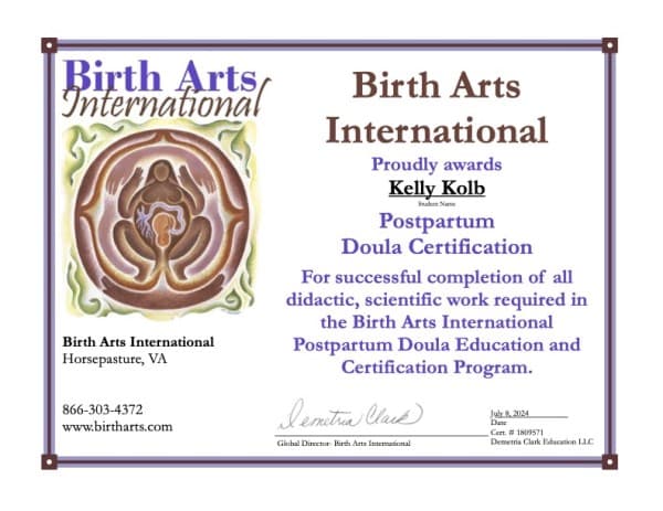 Kelly Kolb — doula training — photo 4