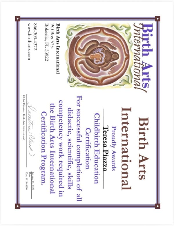 Cd, Teresa — doula training — photo 3