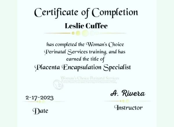 Cuffee, Leslie — doula training — photo 3