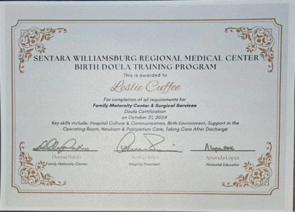 Cuffee, Leslie — doula training — photo 4