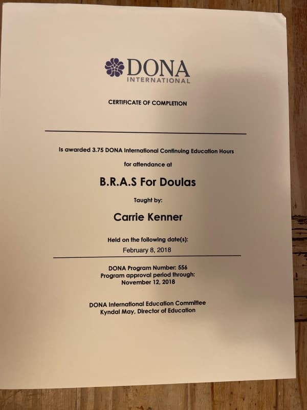 Cd, Anna — doula training — photo 1