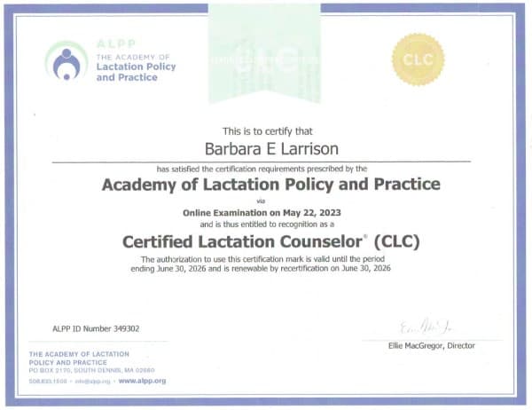Barbara Larrison — doula training — photo 2