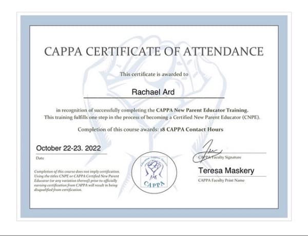 Ard, Rachael — doula training — photo 4