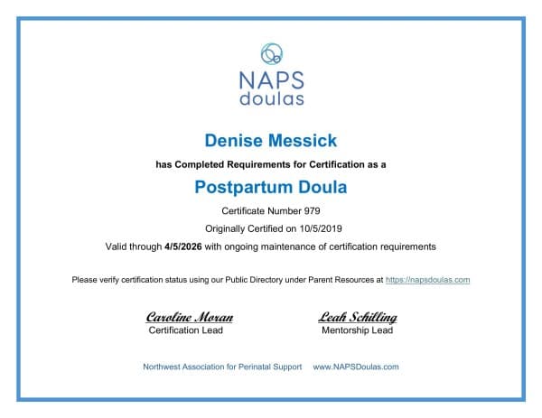 Naps, Denise — doula training — photo 2