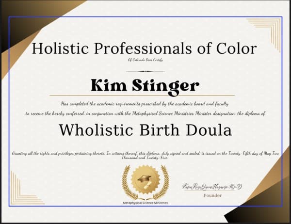 Stinger, Kim — doula training — photo 1