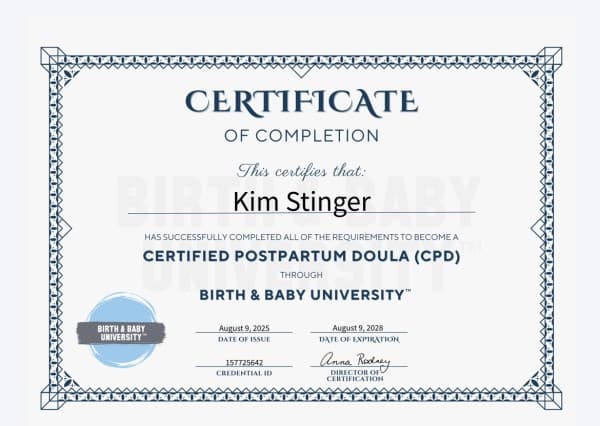 Stinger, Kim — doula training — photo 3