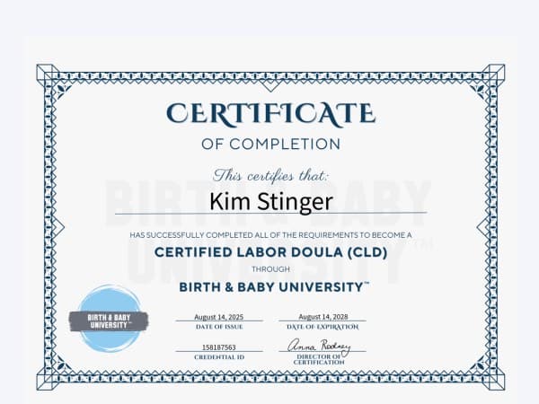Stinger, Kim — doula training — photo 2