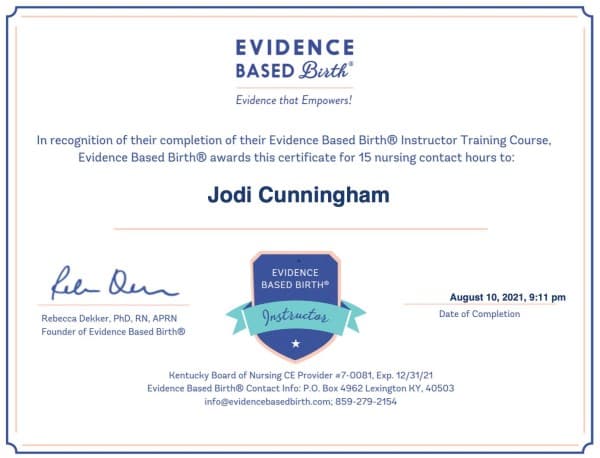 Dr. Cunningham — doula training — photo 2