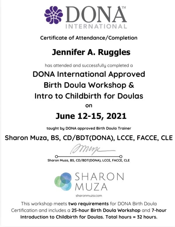 Ruggles, Jennifer — doula training — photo 3