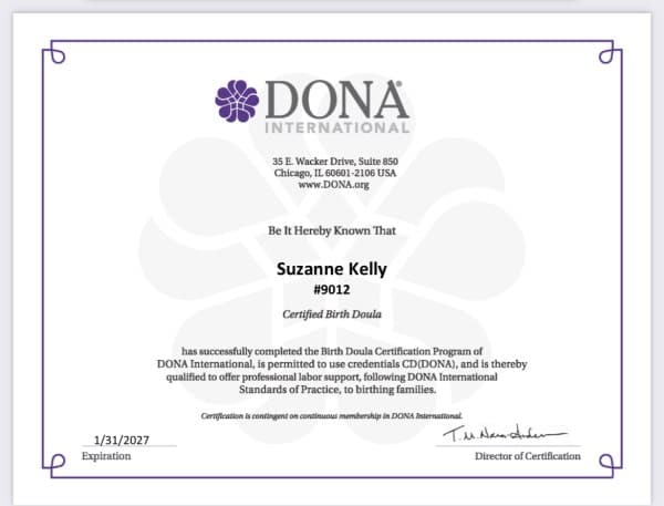 Suzanne Kelly — doula training — photo 1