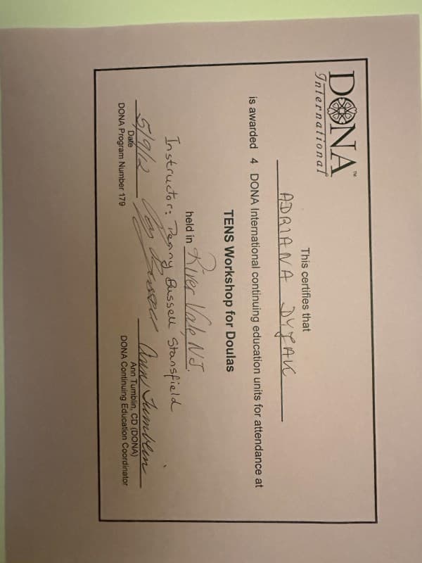Clc, Adriana — doula training — photo 3
