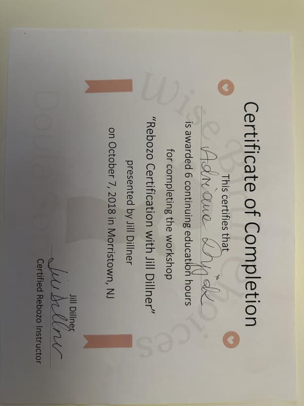 Clc, Adriana — doula training — photo 1