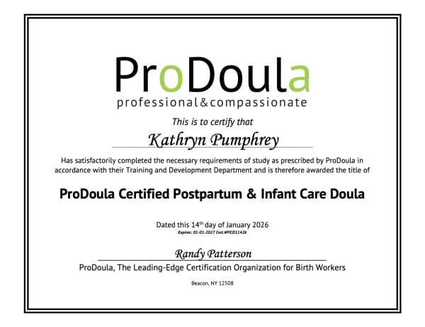 Pumphrey, Katie — doula training — photo 1